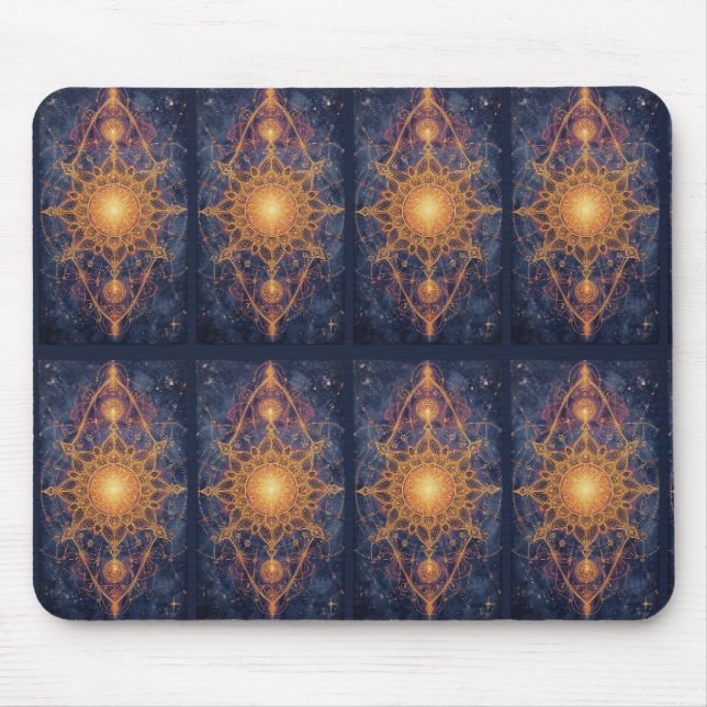 Celestial Harmony – Portal of the Sacred Light Mouse Pad (Front)