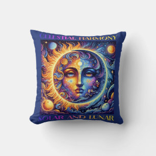 Celestial Harmony Sun and Moon, Astrology Cushion