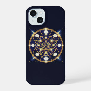 Celestial Harmony – The Light Within the Grid iPhone 15 Case