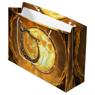 Celestial Harp of the Golden Moon Large Gift Bag