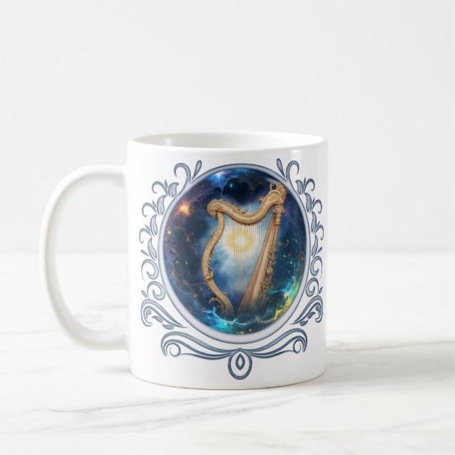 Celestial Harp of the Moonbound Skies.  Coffee Mug (Left)