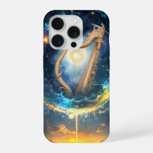 Celestial Harp of the Moonbound Skies. iPhone 15 Pro Case