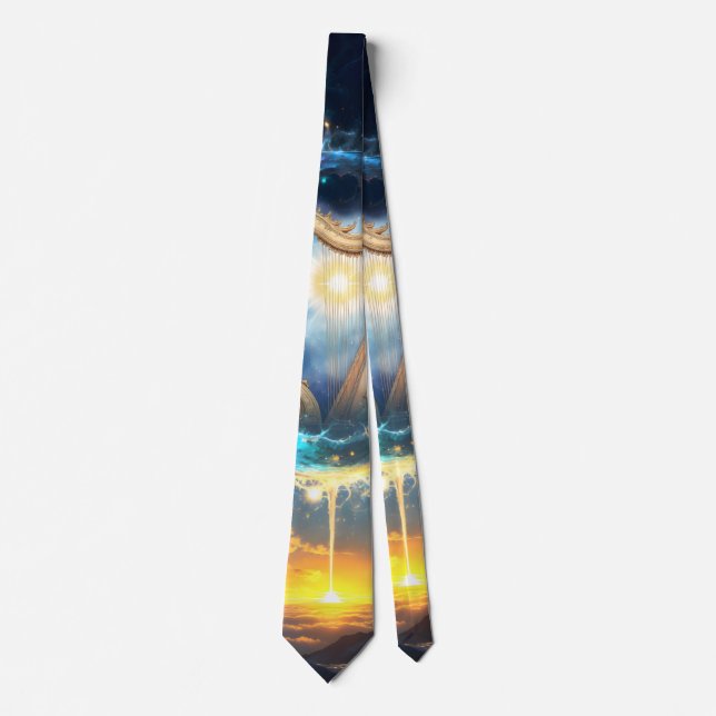 Celestial Harp of the Moonbound Skies.  Tie (Front)