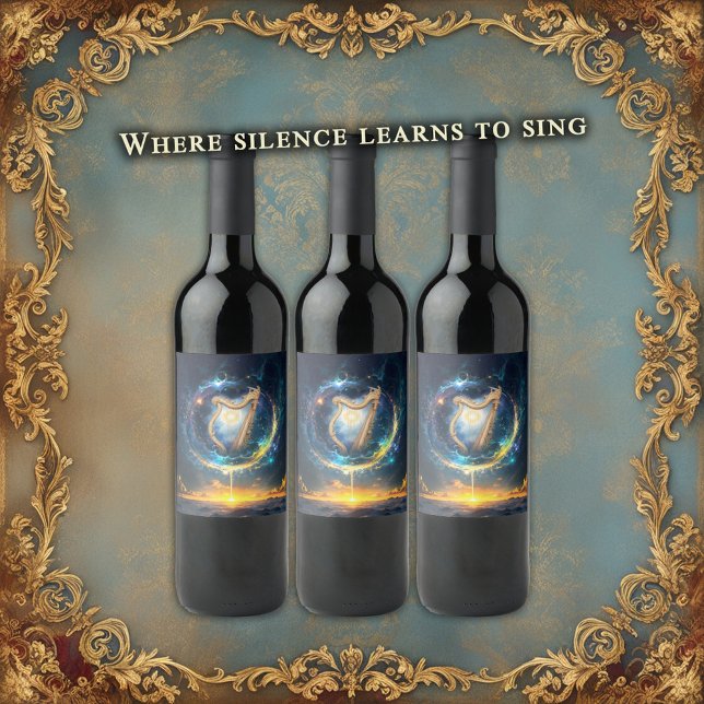 Celestial Harp of the Moonbound Skies.  Wine Label (Creator Uploaded)
