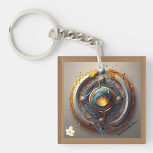 "Celestial Ignition" Key Ring