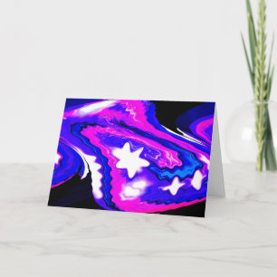 Celestial invasion holiday card