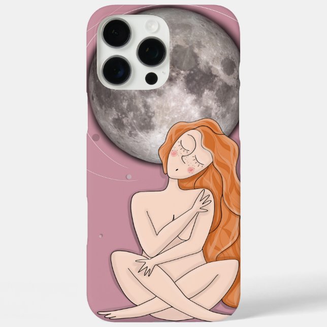 Celestial iPhone Case – Hand Drawn Illustration (Back)