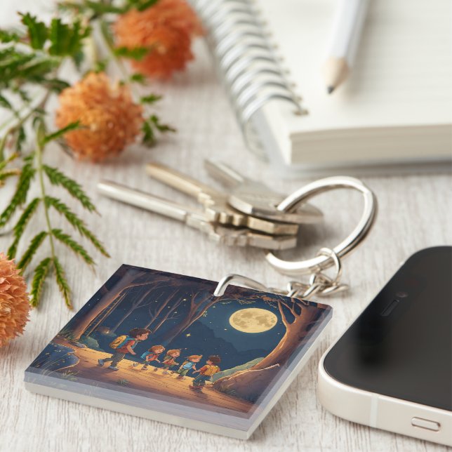 Celestial Joy Acrylic Keychain (Front Right)