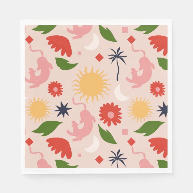 Celestial Jungle Napkin (Front)