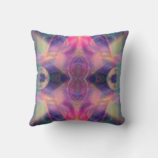 Celestial Kaleidoscopic Dreams Cushion (Back)