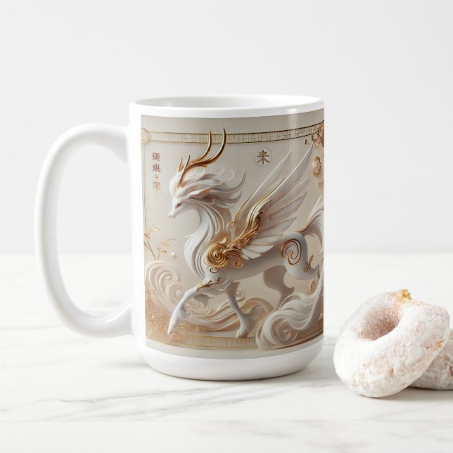 Celestial Kirin Fantasy Collection  Coffee Mug (With Donut)