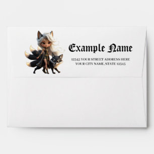 Celestial Kitsune – Guardian of the Four Tails. Envelope
