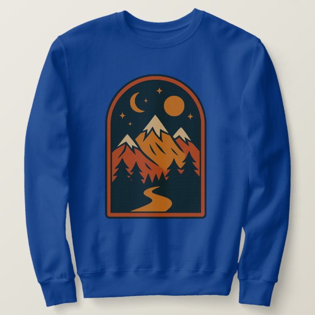 Celestial Landscape Men's Sweatshirt (Design Front)