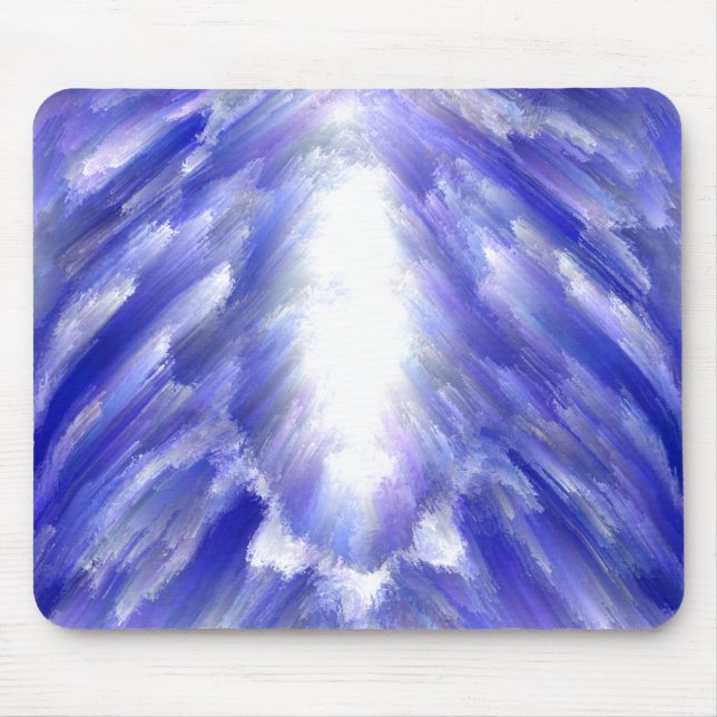 Celestial Light Burst Abstract Art Print  Mouse Pad (Front)