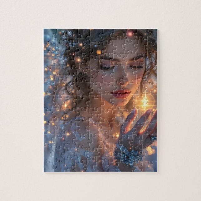 Celestial Lightbearer – Angel Holding the Star of  Jigsaw Puzzle (Vertical)