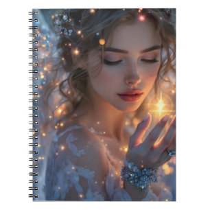 Celestial Lightbearer – Angel Holding the Star of Notebook
