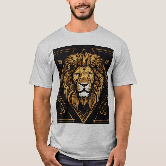 Celestial Lion T-Shirt – PremiuMen's Basic T-Shirt (Front)