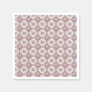 Celestial Lotus Mandala Spiritual Design Pattern Napkin
