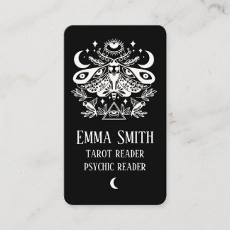 Celestial Luna Moth bussines card