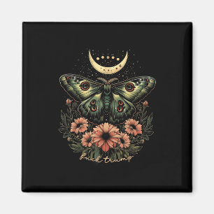Celestial Luna Moth Subtle Anti Trump Magnet