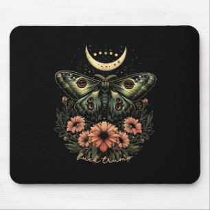 Celestial Luna Moth Subtle Anti Trump Mouse Pad