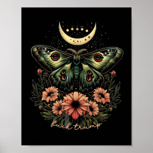 Celestial Luna Moth Subtle Anti Trump  Poster