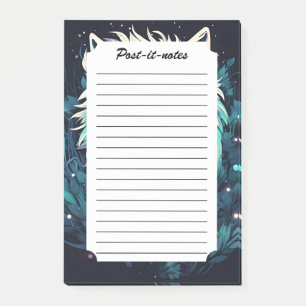 Celestial Lunar Wild Wolf Post-it Notes
