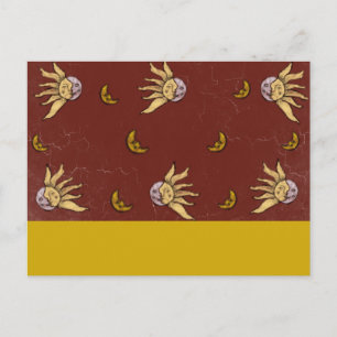 Celestial Magic Red Whimsigoth Sky Postcard