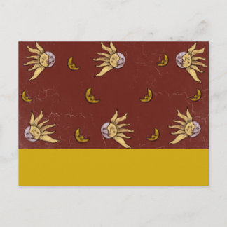 Celestial Magic Red Whimsigoth Sky Postcard