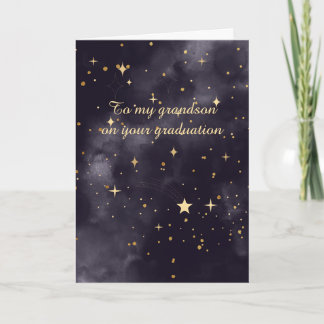 Celestial Majestic Grandson Graduation Card