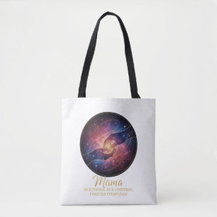 Celestial Mama Hands Galaxy Universe Tote Bag