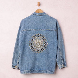 Celestial Mandala Vibes | Boho & Spiritual Design Denim Jacket