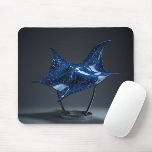 Celestial Manta Sculpture Mouse Pad