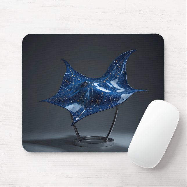 Celestial Manta Sculpture Mouse Pad (With Mouse)