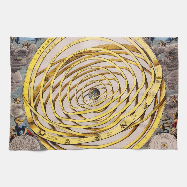 Celestial Map Andres Celarius Kitchen Towel (Horizontal)