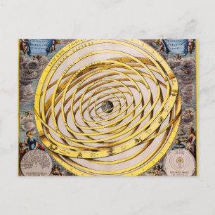 Celestial Map Andres Celarius Postcard