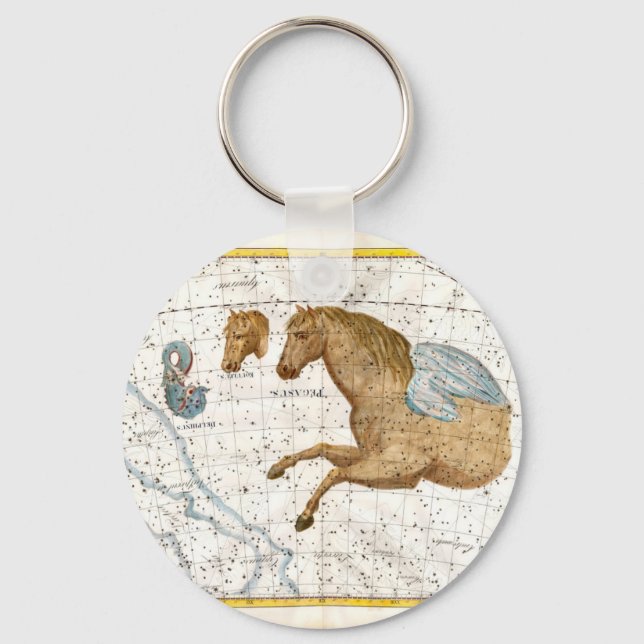 Celestial Map Pegasus Key Ring (Front)