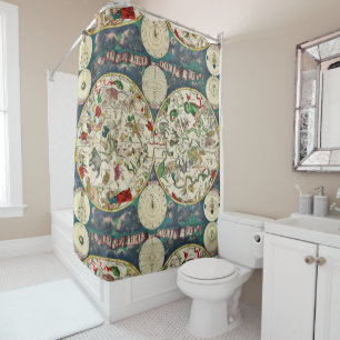 CELESTIAL MAP shower Shower Curtain