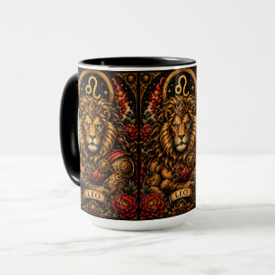 Celestial Masculine Zodiac Leo design Mug