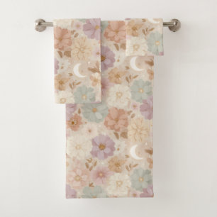 Celestial Meadow Floral  Bath Towel Set