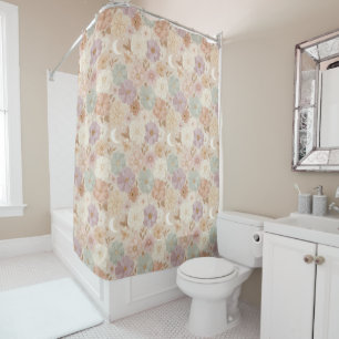 Celestial Meadow Floral Shower Curtain