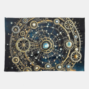 Celestial Mechanism Cosmic Art Tea Towel