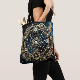 Celestial Mechanism Cosmic Art Tote Bag