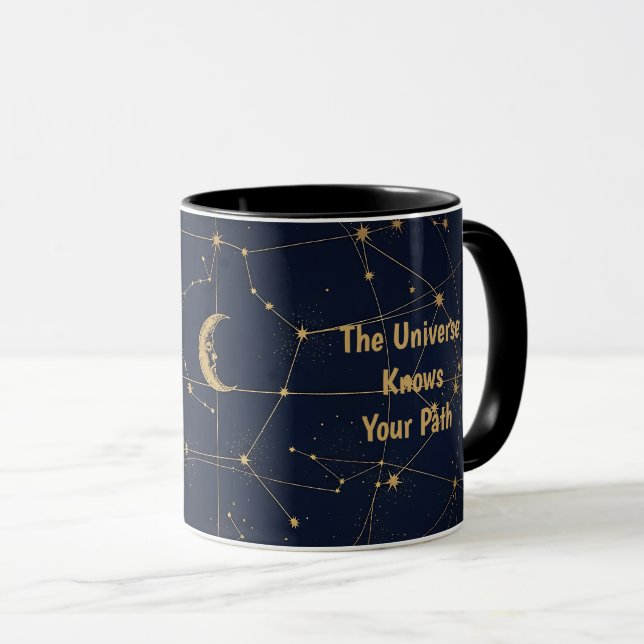 Celestial Midnight Map Mug (Front Right)