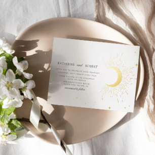 Celestial Midnight Silver Stars Wedding 