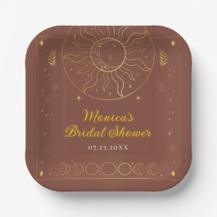 Celestial Midsummer Night's Dream Bridal Shower Paper Plate