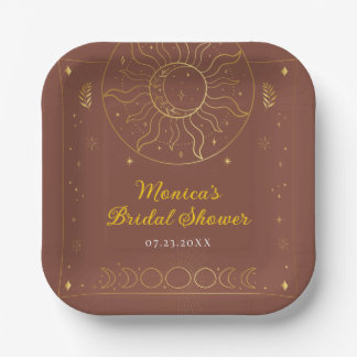 Celestial Midsummer Night's Dream Bridal Shower Paper Plate