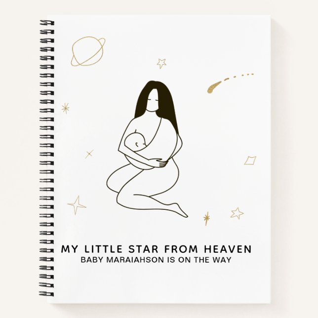 *~* Celestial Midwife Doula  Birth Pregnancy Notebook (Front)