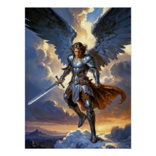 Celestial Might Archangel Michael Poster