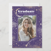 Celestial Moon and Stars Graduate Photo Graduation